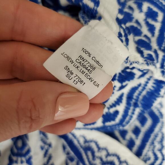 J. Crew | Blue Stitched Knit Tank Top - Picture 7 of 8